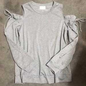 Emelia Girl’s M Cold Shoulder Tie Long Sleeve Top